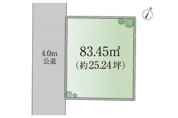 【住協だけのお預かり物件】所沢市若松町 土地 全体区画図