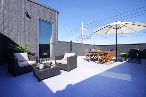 【ガレージハウス／スカイバルコニー】川越市中台2丁目　新築一戸建て バルコニー