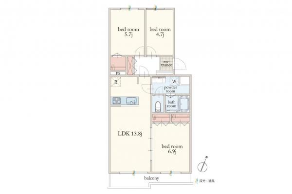【売主物件・若葉駅徒歩10分】若葉グリーンハイツ 間取り図
