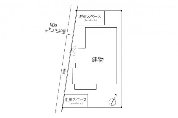【住協のお預かり物件】鶴ヶ島市五味ケ谷　中古一戸建て 区画図