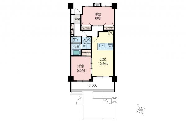 エコヴィレッジ志木　1階 間取り図