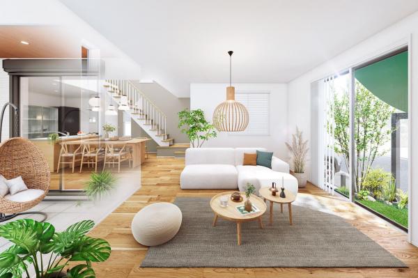 【内観予想図公開】OBLIS花小金井　新築分譲住宅　全5棟　―予告広告― 完成予想図（内観）