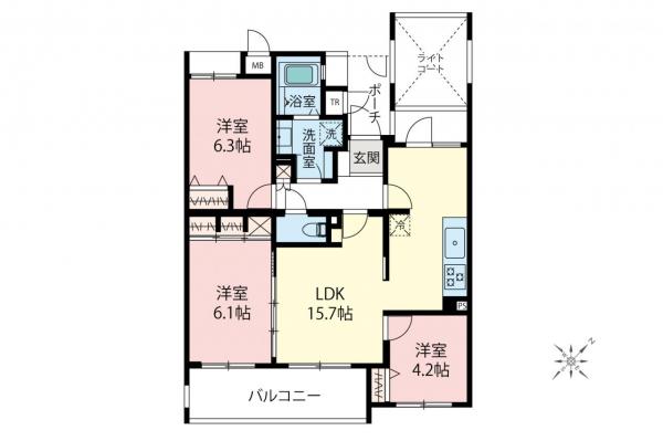 ザ・ステイツ志木幸町　2階 間取り図