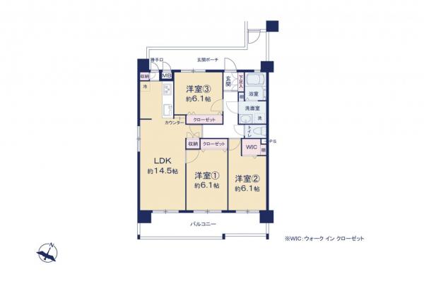 アーベインふじみ野NEXT-21　5階 間取り図