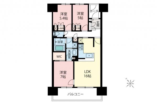 フォレストレジデンス　14階 間取り図