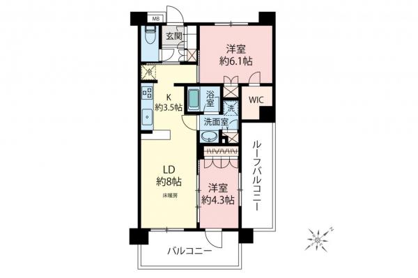 中古マンション 富士見市鶴瀬東２丁目 東武東上線鶴瀬駅 3,980万円