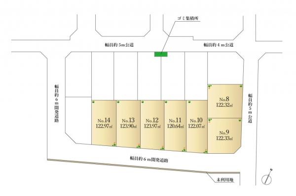 三芳町北永井　土地 区画図