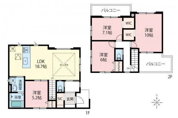 新築一戸建て 川越市田町 東武東上線川越市駅 7,199万円