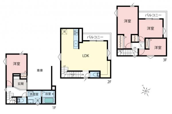 朝霞市栄町5丁目　新築一戸建て 間取り図