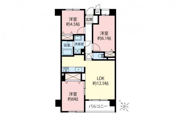 アーベイン朝霞マインプレイス　3階 間取り図
