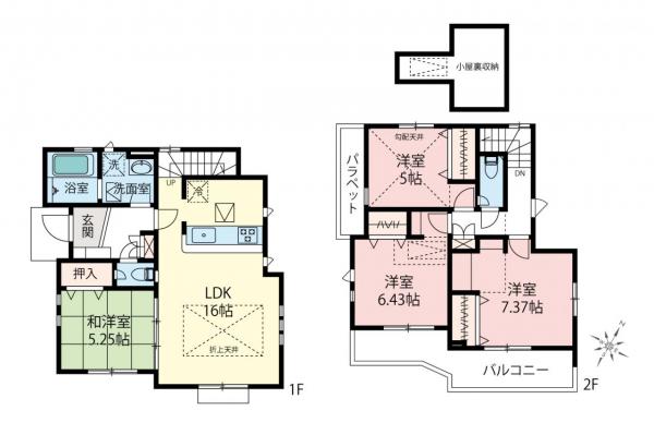 新築一戸建て 東村山市秋津町４丁目 JR武蔵野線新秋津駅 4,980万円～5,280万円