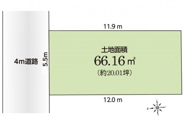 【当日見学可・現況更地】所沢市東新井町　土地 現地土地写真