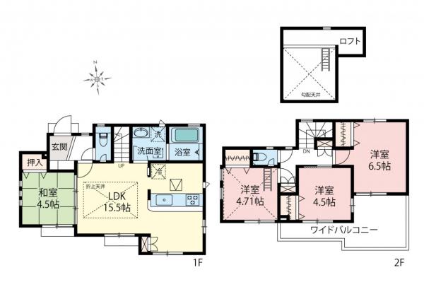 新築一戸建て 小平市花小金井５丁目 西武新宿線花小金井駅 5,980万円