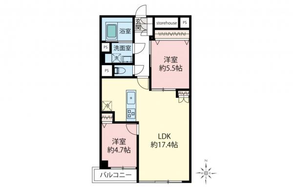 中古マンション 練馬区関町北１丁目 西武新宿線武蔵関駅 4,980万円