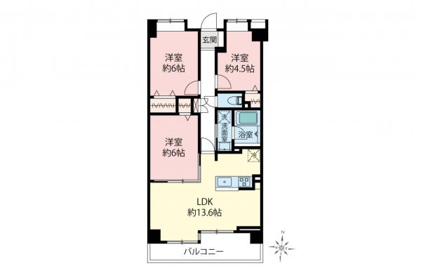 ダイアパレス上石神井　3階 間取り図