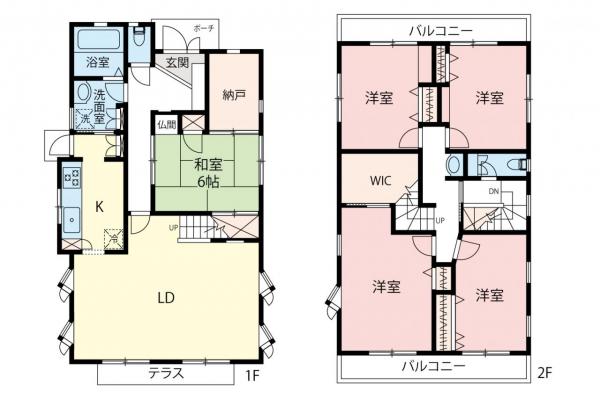 練馬区関町北5丁目　中古一戸建て 間取り図