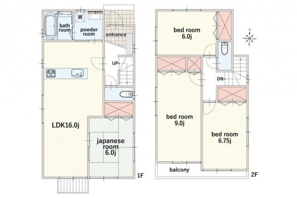 【新登場！】飯能市役所徒歩5分／飯能市双柳　中古戸建 間取り図