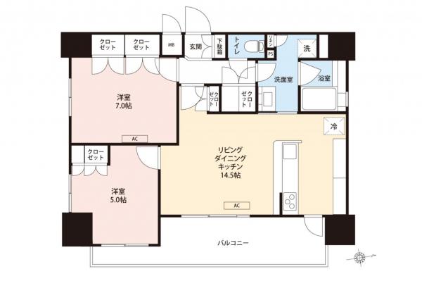 ベルジェント入間市駅前アーバニスタ　9階 間取り図