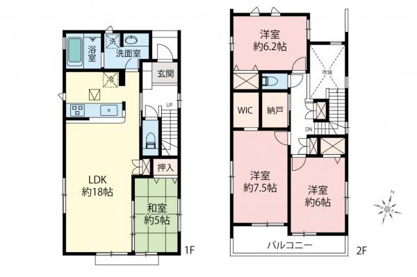 新築一戸建て 東久留米市中央町４丁目 西武池袋線東久留米駅 4,980万円～5,480万円
