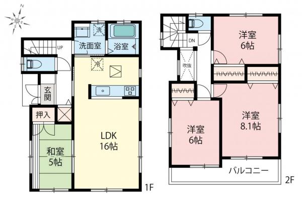 中古一戸建て 所沢市花園４丁目 西武新宿線新所沢駅 3,270万円