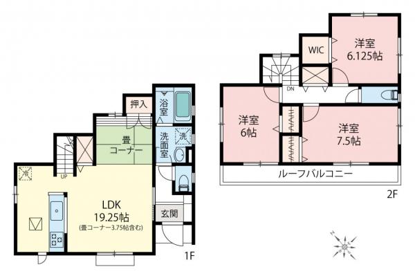 中古一戸建て 所沢市大字松郷 JR武蔵野線東所沢駅 2,520万円