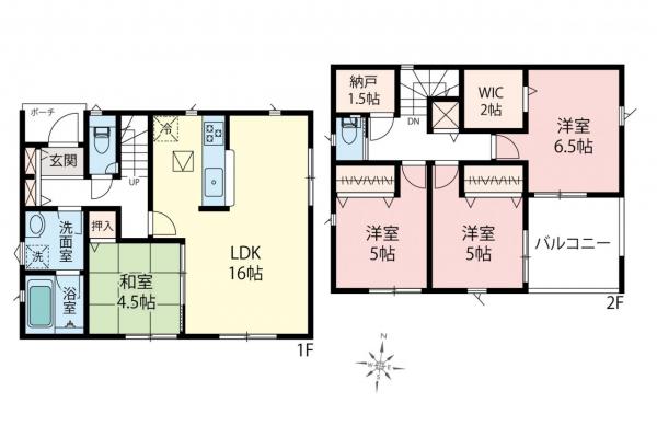 飯能市双柳　新築戸建 間取り図