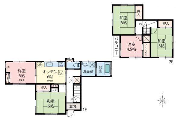 中古一戸建て 坂戸市八幡1丁目 東武東上線坂戸駅 1,380万円