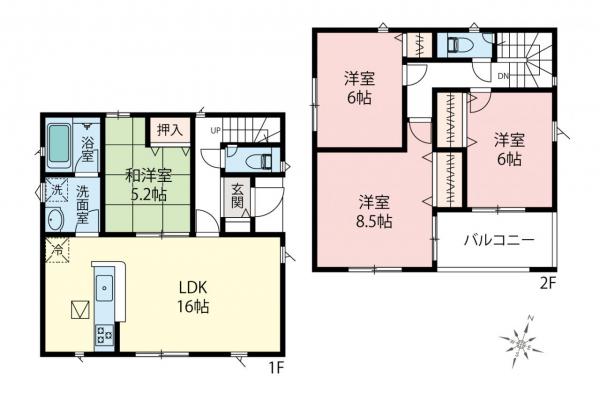 新築一戸建て 清瀬市竹丘３丁目 西武池袋線清瀬駅 3,980万円～4,180万円