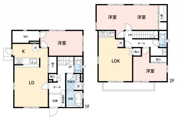 入間市上藤沢　中古一戸建て 間取り図