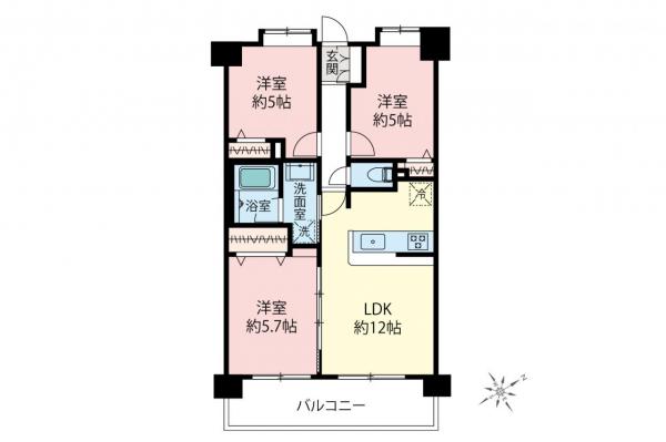 中古マンション 板橋区三園１丁目 都営三田線西高島平駅 4,290万円