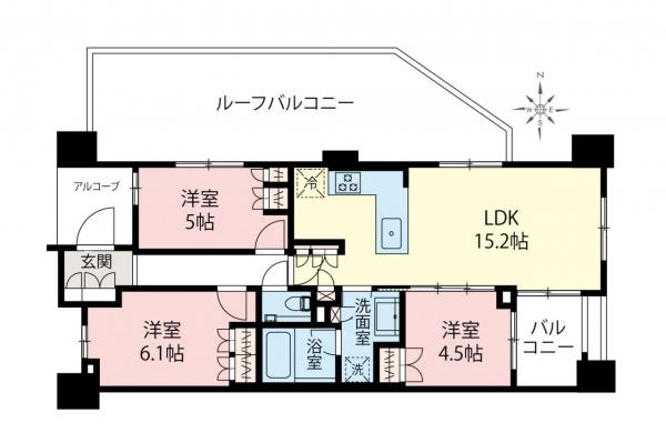 ヴィークコート吉祥寺通り　8階 間取り図
