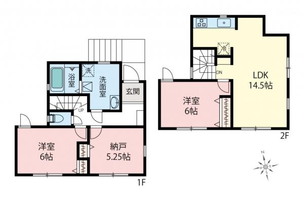 新築一戸建て 小金井市貫井北町３丁目 JR中央線武蔵小金井駅 5,980万円～6,180万円