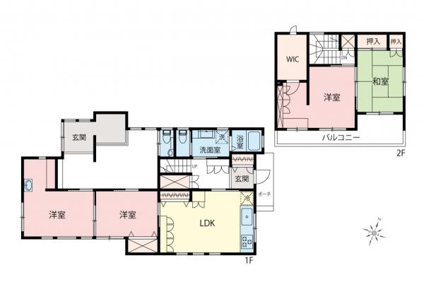 西東京市泉町4丁目　中古一戸建て 間取り図