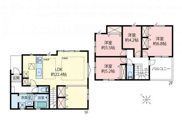 新築一戸建て 西東京市西原町４丁目 西武新宿線田無駅 5,999万円～6,299万円