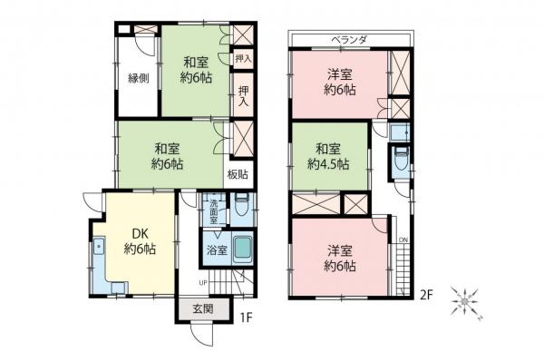 中古一戸建て 入間郡三芳町大字藤久保 東武東上線鶴瀬駅 2,280万円
