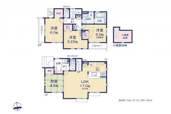 西東京市芝久保町4丁目　新築一戸建て 間取り図