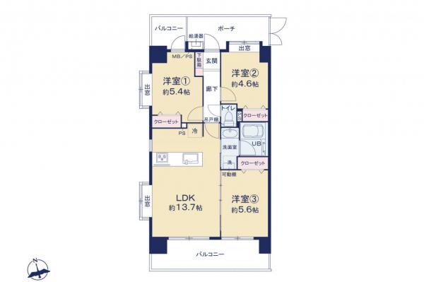 プラゼール練馬高野台　4階 間取り図