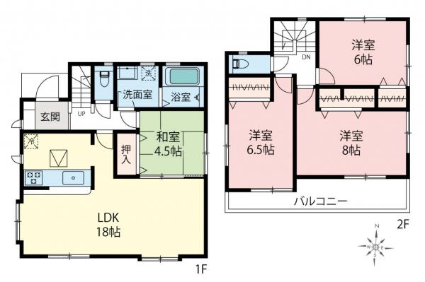 中古一戸建て 川越市大字砂新田 東武東上線新河岸駅 2,680万円