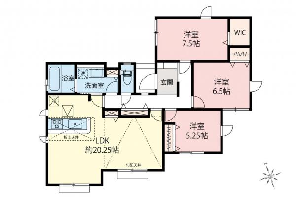 飯能市青木　新築一戸建て 間取り図