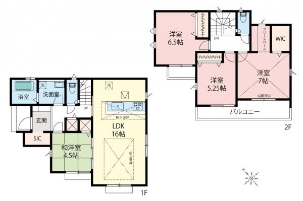 飯能市青木　新築一戸建て 間取り図