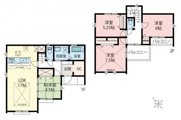 飯能市青木　新築一戸建て 間取り図