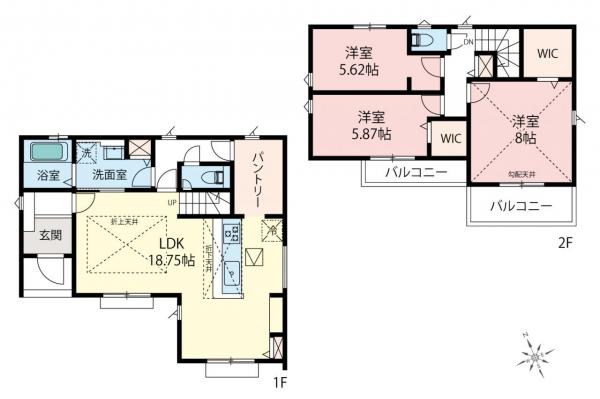 飯能市青木　新築一戸建て 間取り図