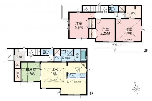 飯能市青木　新築一戸建て 間取り図