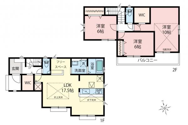 飯能市青木　新築一戸建て 間取り図
