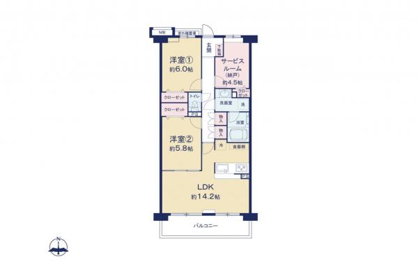 中古マンション 西東京市中町６丁目 西武新宿線東伏見駅 4,198万円