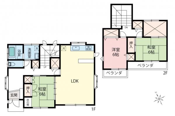 中古一戸建て 川越市大字砂久保 東武東上線新河岸駅 2,780万円