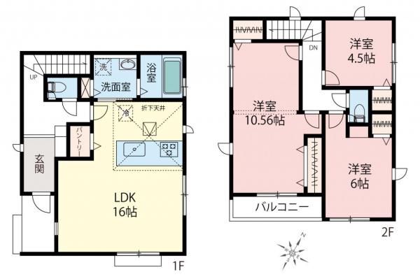 和光市南1丁目　新築一戸建て 間取り図