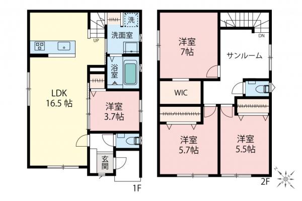 新築一戸建て 川越市中台２丁目 西武新宿線南大塚駅 3,490万円