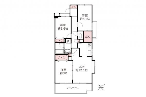 【仲介手数料不要】グリーンコーポ鶴瀬 エントランスホール