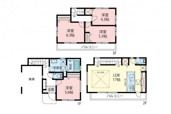 新築一戸建て 新座市新座２丁目 東武東上線志木駅 4,480万円